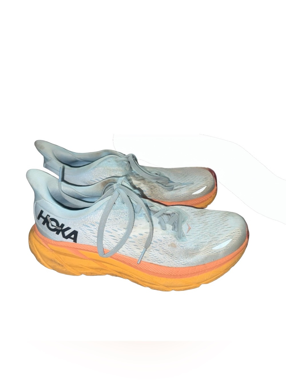 Hoka Women's Clifton 8 Running Shoes Summer Song/lce Flow, Size 8 B